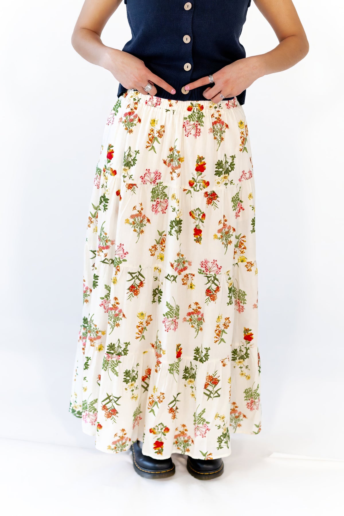Victoria Floral Maxi Skirt
