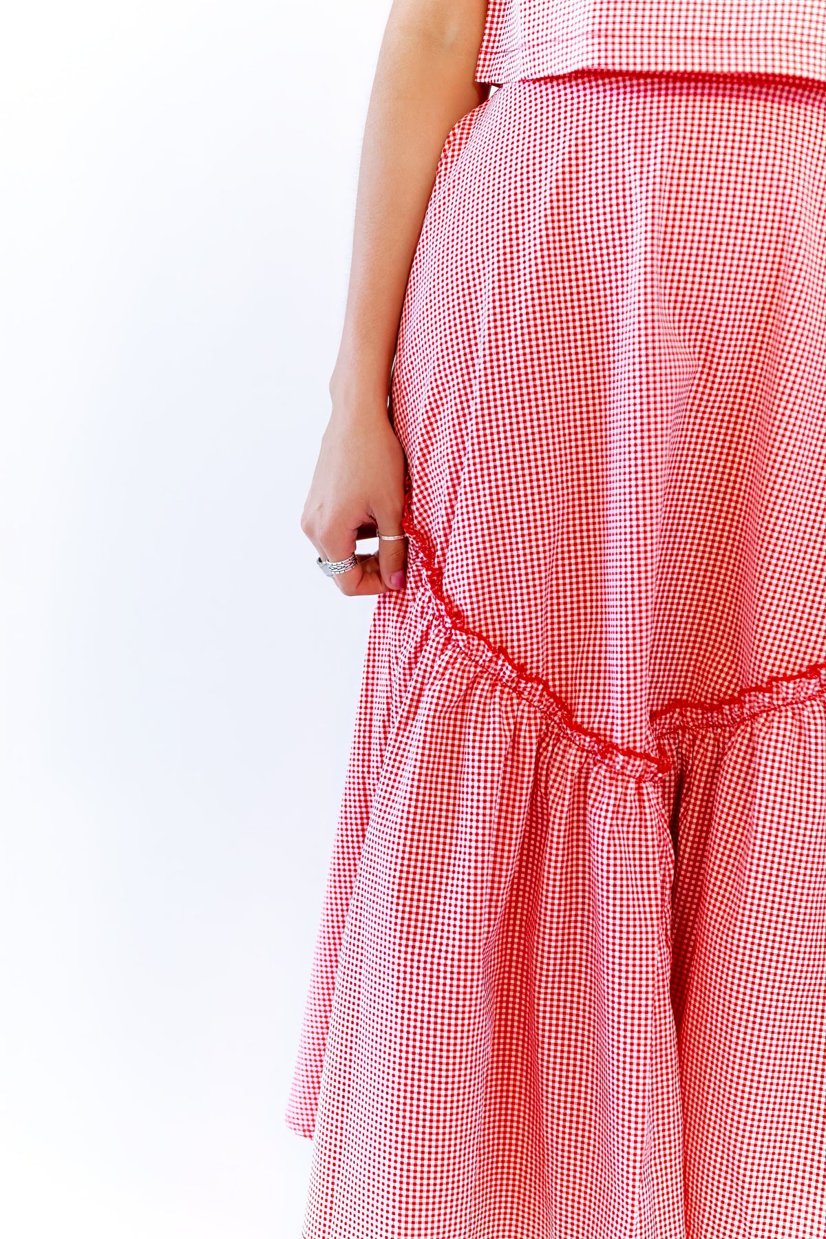 Leigh Gingham Skirt & Tank Set