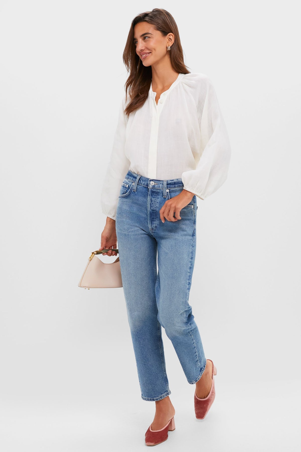 Blush Velvet Tilda Mules