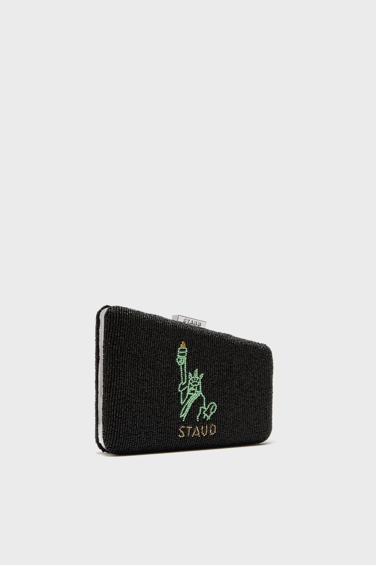 Carmella NYC Skyline Beaded Clutch