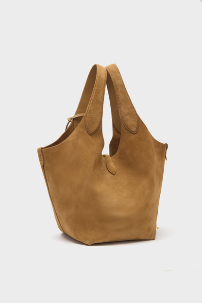 Caramel Medium Suede Tote