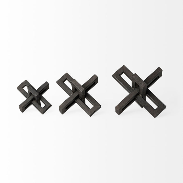 Aleph (Set of 3) Black Metal Small Medium & Large Jacks