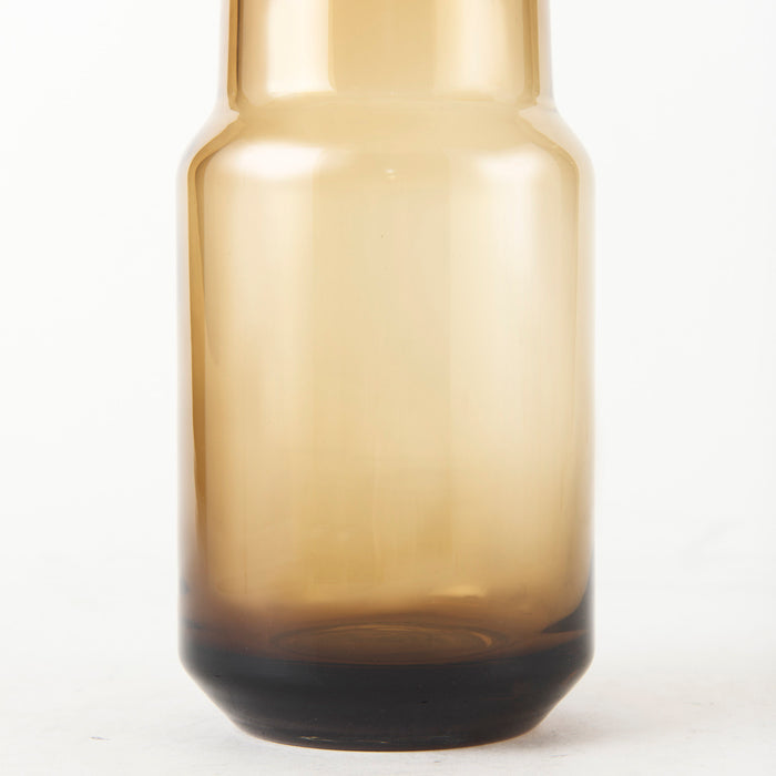 Amrita 4.1L x 4.1W x 11.9H Golden Brown Glass Vase