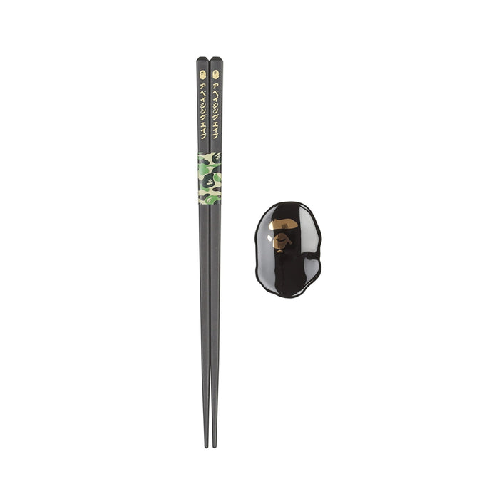 Ape Head Chopsticks & Chopsticks Rest - Black
