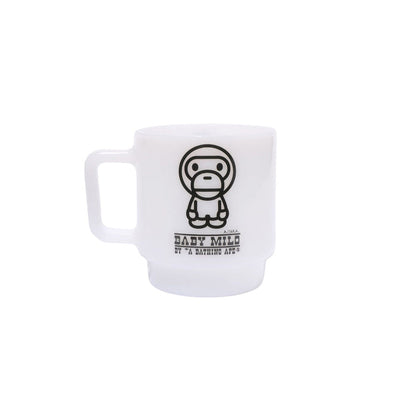 Baby Milo Stacking Milk Glass - White