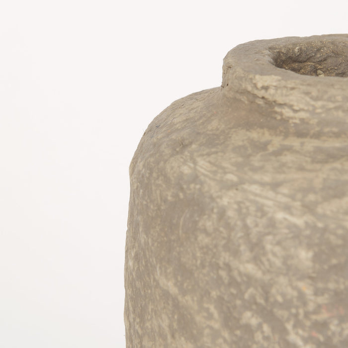 Bala Small Gray Paper Mache Vase