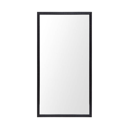 Bristol Black 20x40 Faux Wood Frame Bathroom Vanity Mirror