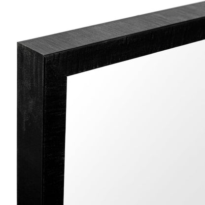 Bristol Black 20x40 Faux Wood Frame Bathroom Vanity Mirror