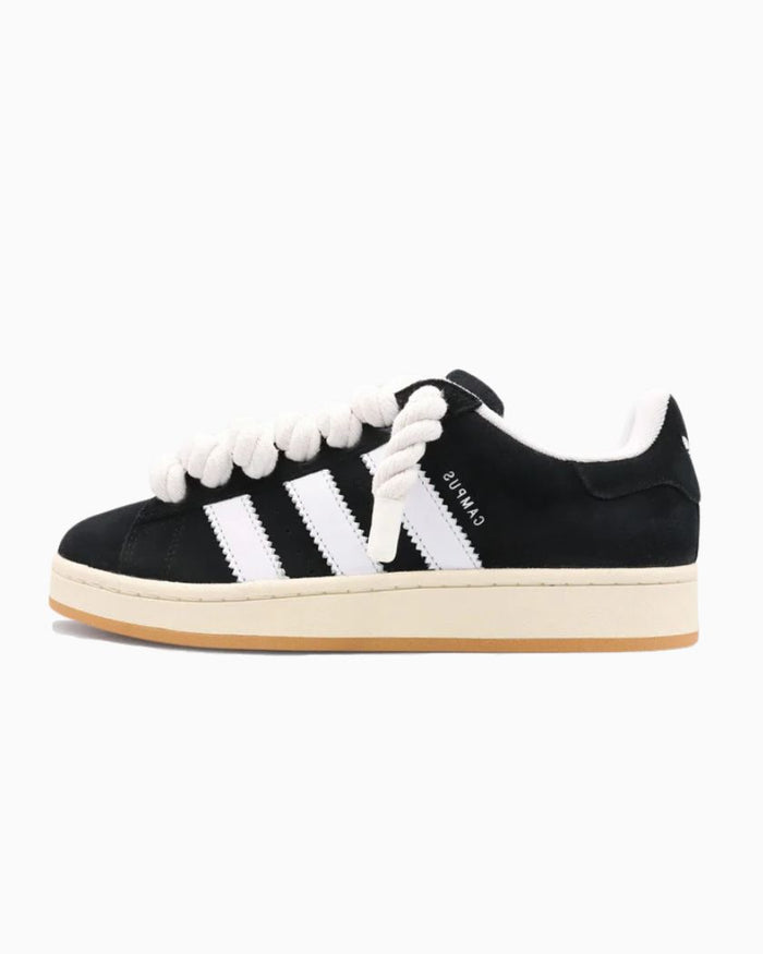 Adidas Campus 00s Black Rope Laces White