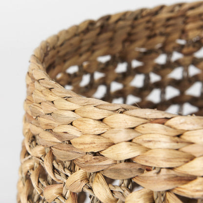 Dakota 15.0L x 15.0W x 11.8H (Set of 3) Medium Brown Seagrass Round Basket