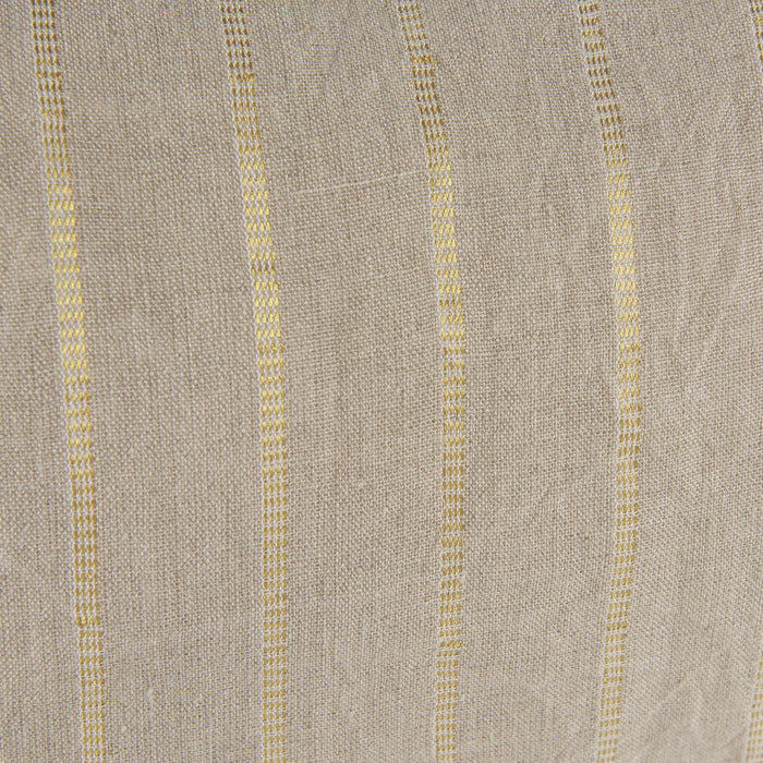 Danika 13.0L x 21.0W x 0.2H Beige and Gold Fabric Decorative Pillow Cover