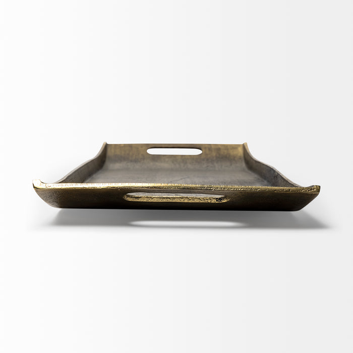 Drey 24L x 10W Gold Rectangular Tray
