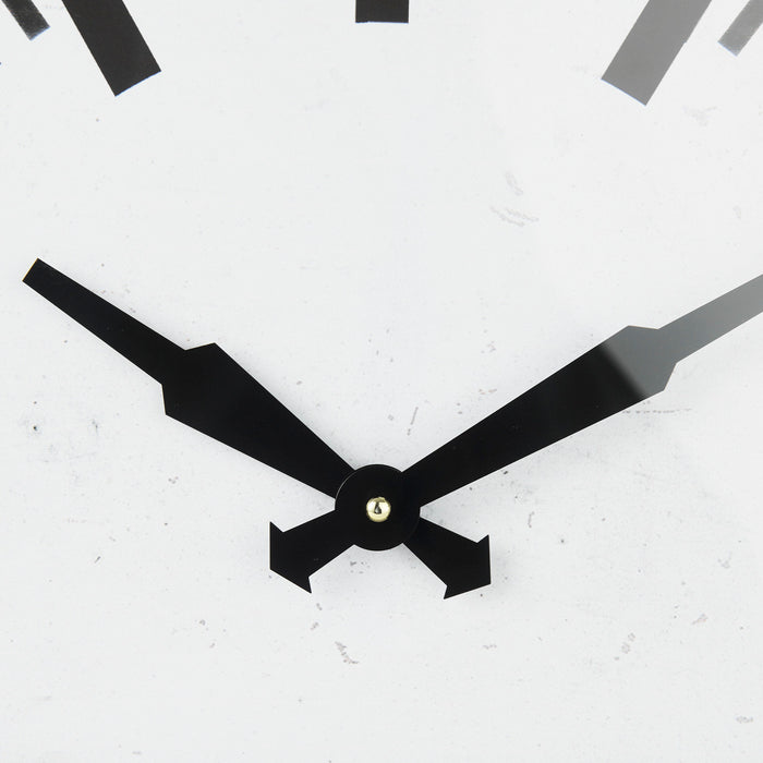 Felix Gray Metal Square Table Clock