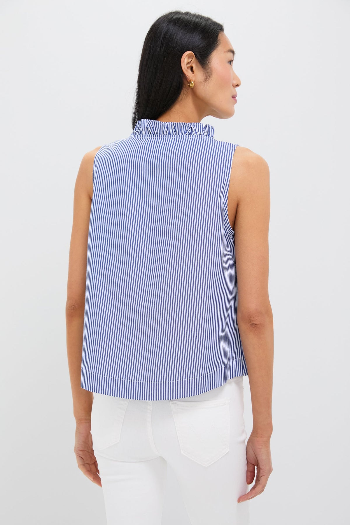 Blue Striped Veronica Top