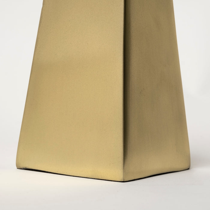 Giza (Set of 2) 4L x 4W Gold Elongated Pyramids