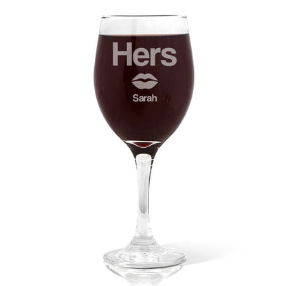 Hers Wine Glass