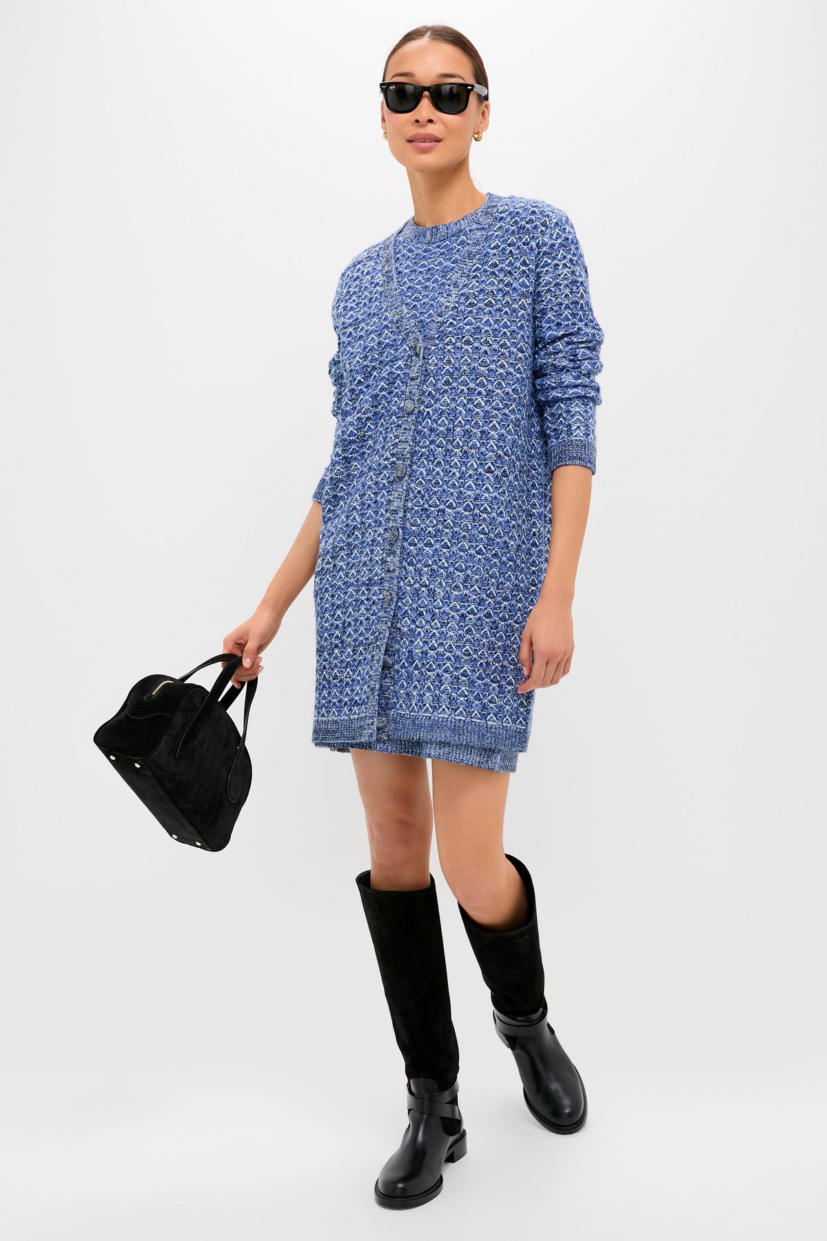 Blue Knit Marie Dress
