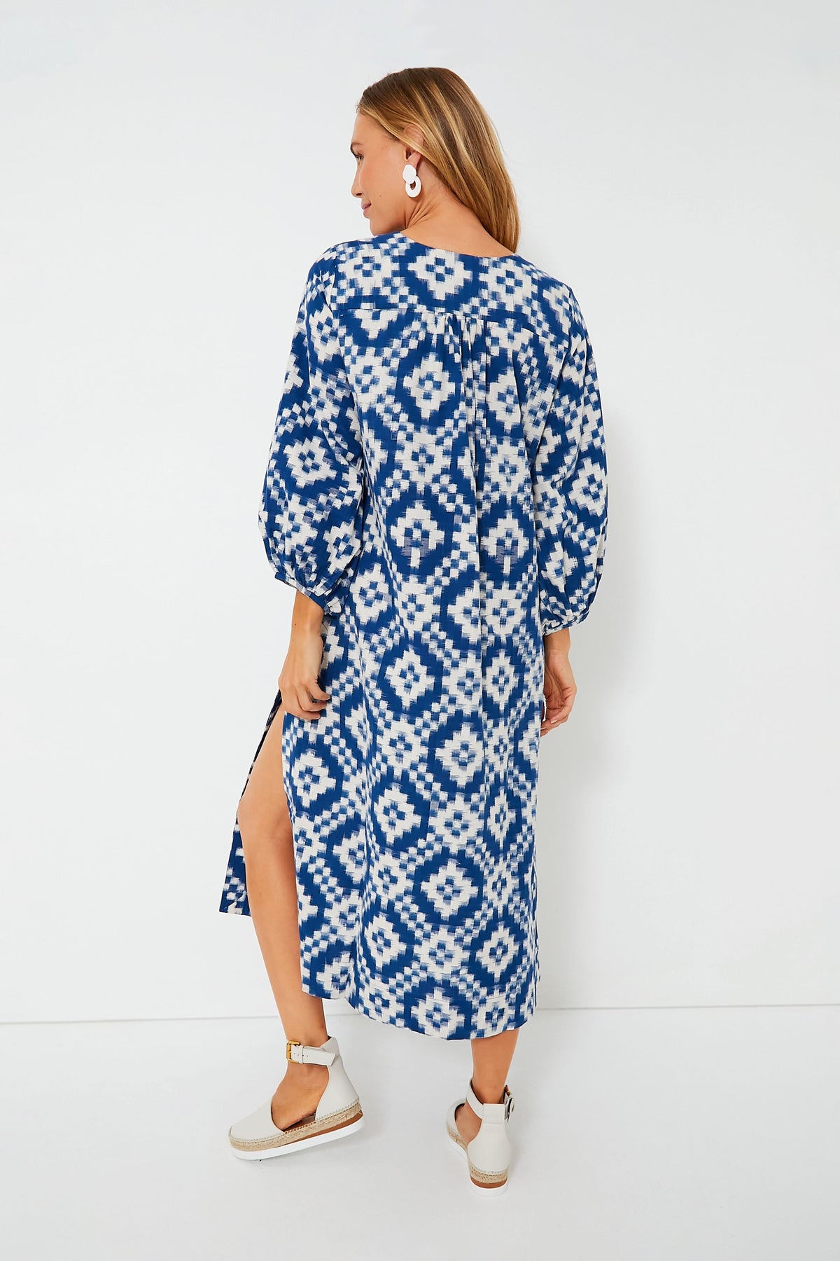 Blue Dorcas Kaftan