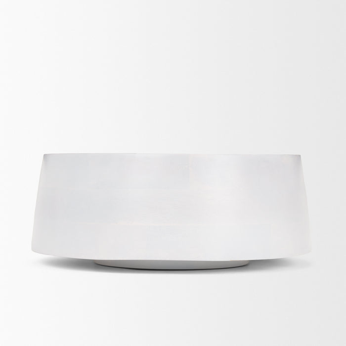 Kadara White Washed Solid Wood Decorative Bowl