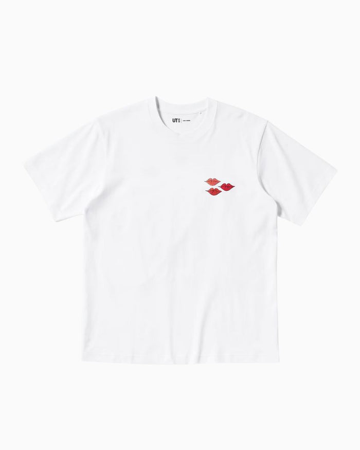 KAWS x Uniqlo Warhol UT Graphic White Pink