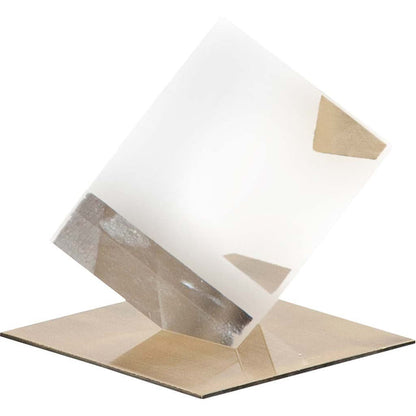 Lareina I Small 4L x 4W Clear Glass Cube
