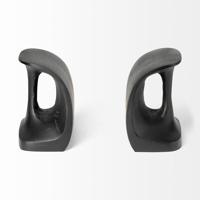 Last Cobbler's (Set of 2) 8L x 6W Black Shoemaker Tool Bookends