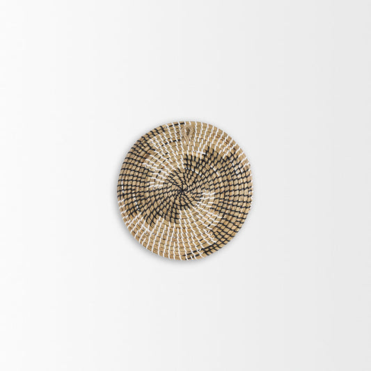 Luna 12.0L x 12.0W x 2.0H Light Brown Seagrass Round Wall Hanging Plate