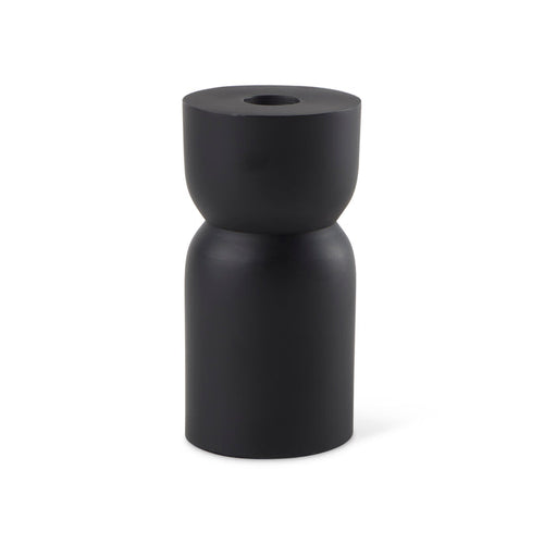 Malta Small Black Metal Candle Holder