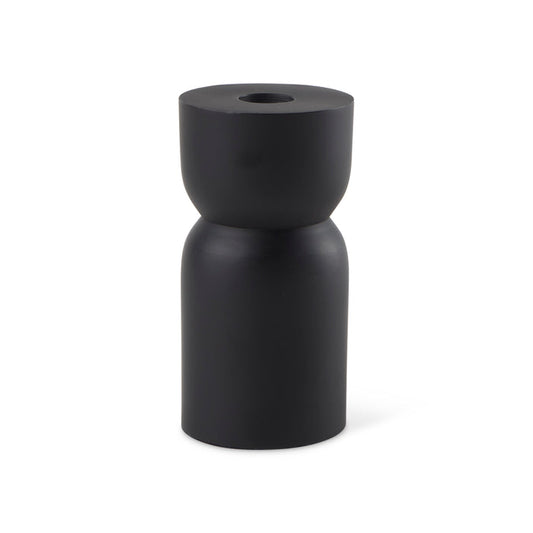 Malta Small Black Metal Candle Holder