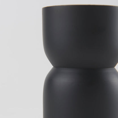 Malta Small Black Metal Candle Holder