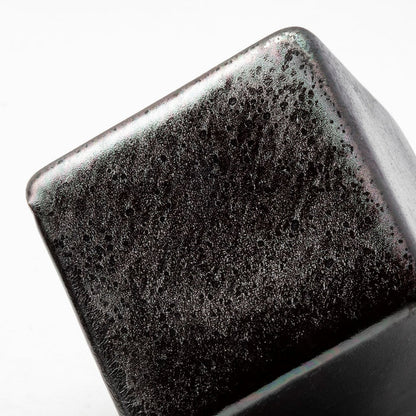 Mayweather (Set of 3) Black Geometric Ceramic Cubes