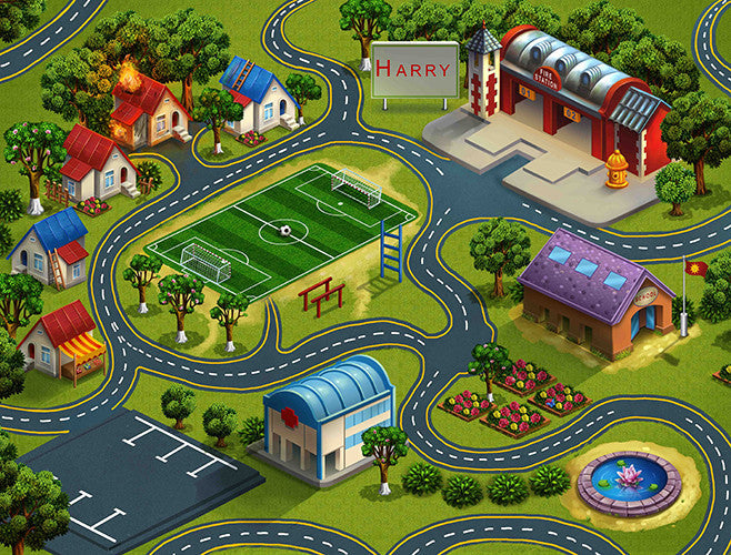 Medium Fire &amp; Rescue Play Blanket