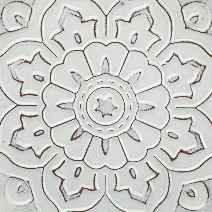 Miranda Set of 2 Stamped Metal Lotus Flower Wall Decor