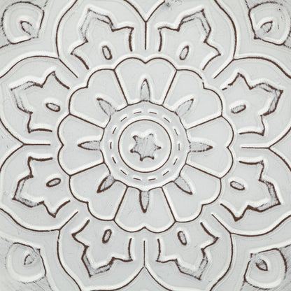 Miranda Set of 2 Stamped Metal Lotus Flower Wall Decor