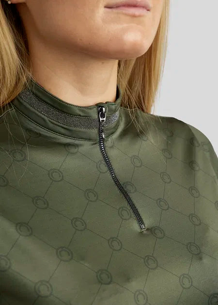MoAvina Crystal Caviar Printed Shirt