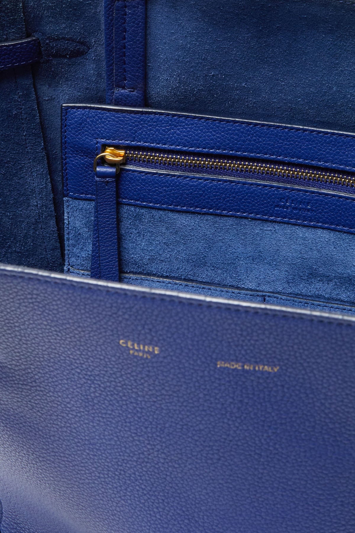 Celine Blue Phantom Cabas Tote