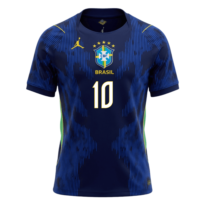 NEYMAR JR. #10 Brazil Away Soccer Jersey World Cup 2026