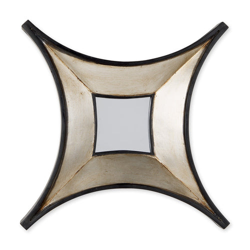 Ovallas 17L x 17H Star Champagne Wood Frame Mirror