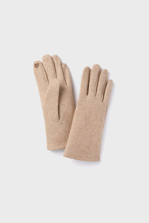 Camel Chic Plain Gloves