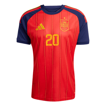 PEDRI #20 Spain Home Soccer Jersey 2026