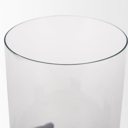 Price Small Matte Black Metal w/ Glass Hurricane Candle Holder