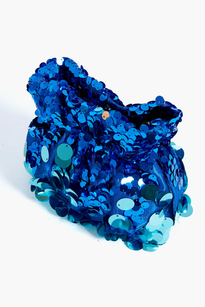 Blue Pedro Sequin Pouch