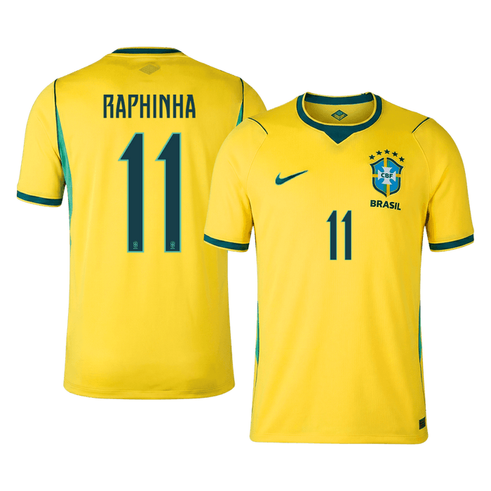 RAPHINHA #11 Brazil Home Soccer Jersey World Cup 2026