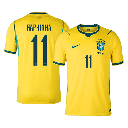 RAPHINHA #11 Brazil Home Soccer Jersey World Cup 2026