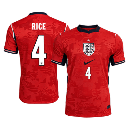 RICE #4 England Away Soccer Jersey World Cup 2026