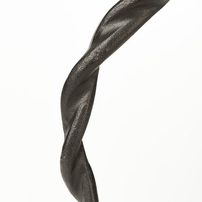 Rizwan (Small) Black Aluminum Braided Circular Object