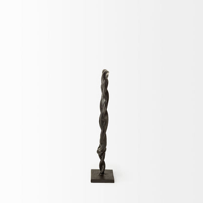 Rizwan (Small) Black Aluminum Braided Circular Object