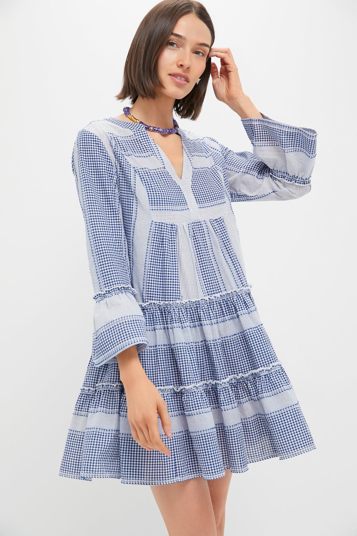 Blue Gingham Lanie Dress