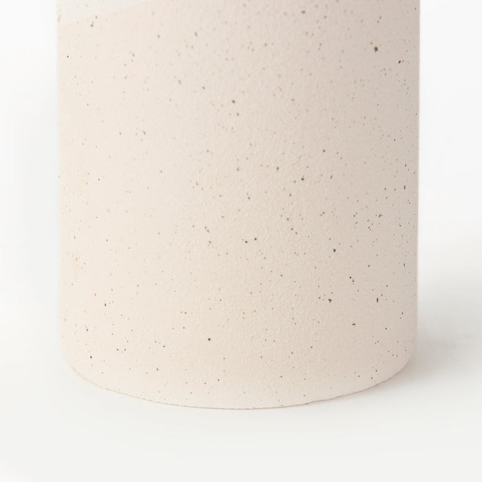 Salar 4.5L x 4.5W x 11.0H Cream Gourd Style Crackled Ceramic Vase