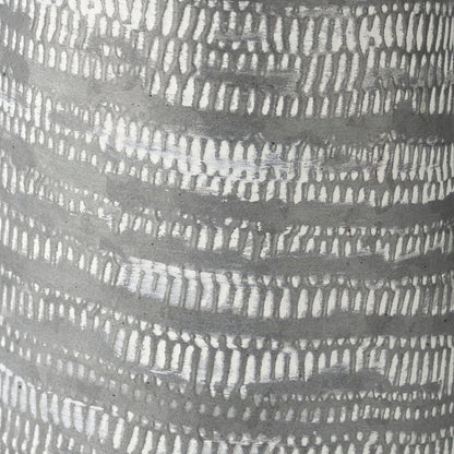 Serena I 8H Small Gray/White Textured Metal Jug